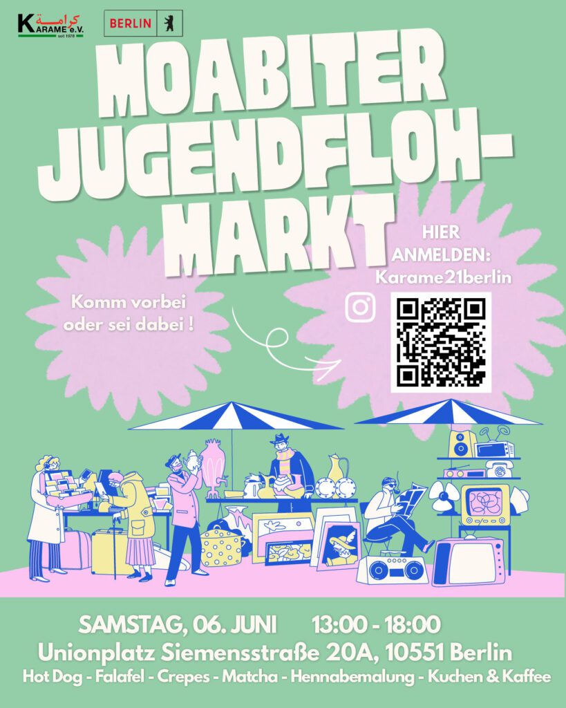 Moabiter Jugendflohmarkt Flyer